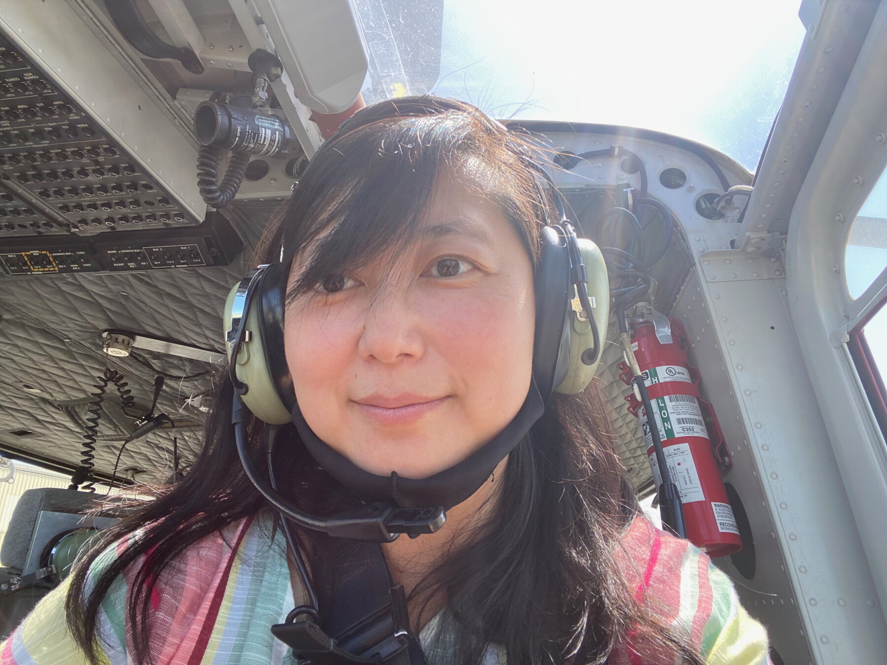 Dong in a helicopter, 2021.